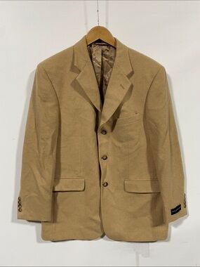 PBM Pincus brothers Maxwell Men's Camel Blazer Classic SingleBreasted Sport Coat